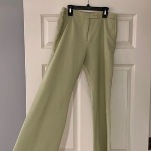 The color is a lighter, less harsh green in person.
